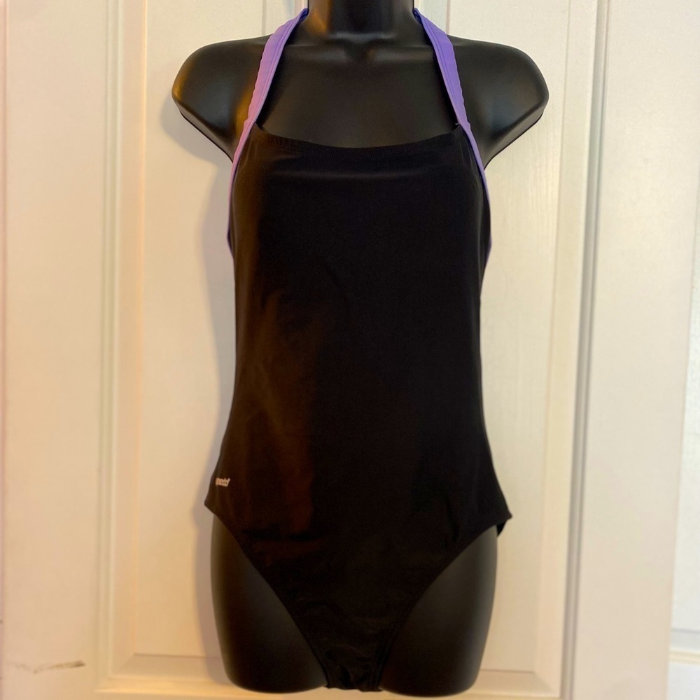 “Speedo” Solid Halter Style One Piece - image 3